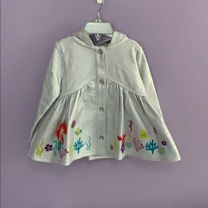 NWT  ⭐️Disney Little Mermaid Silver Jacket